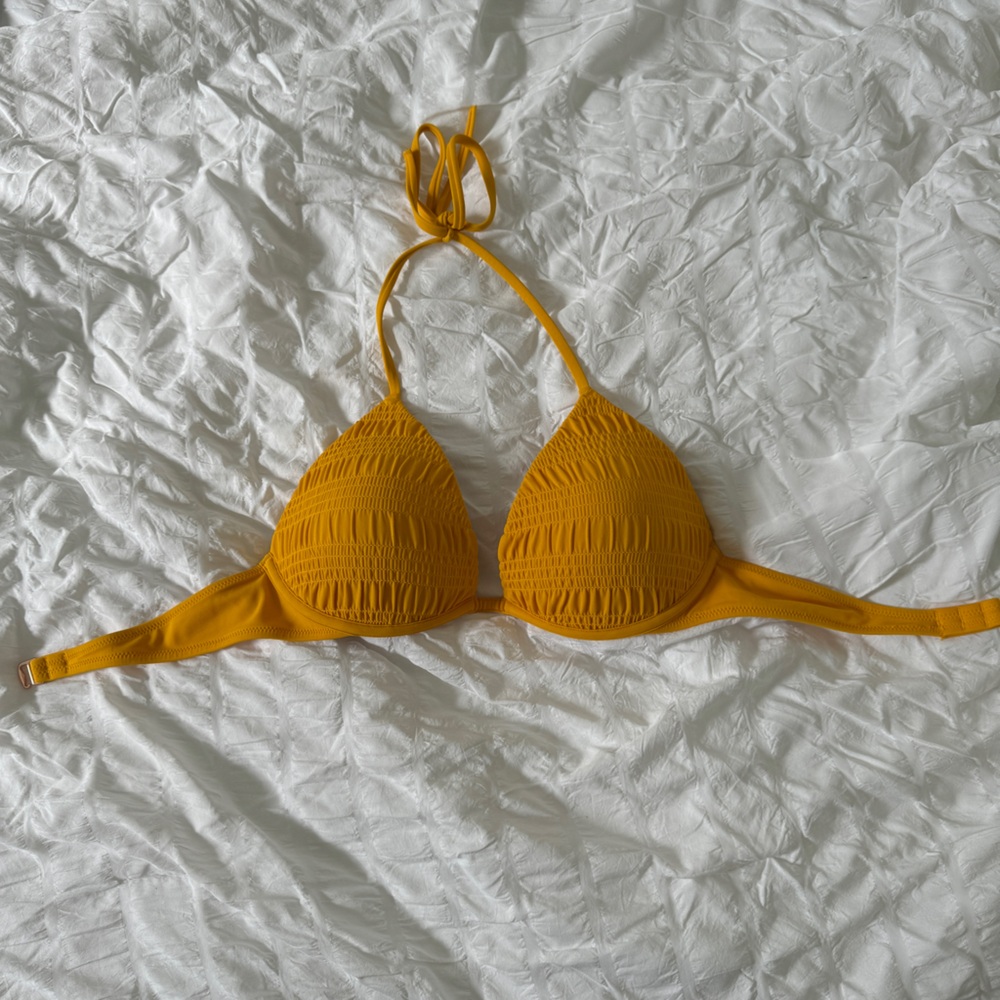 Shade & Shore Yellow Bikini Top